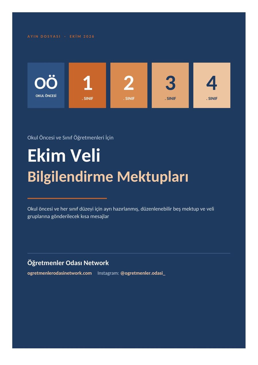 Ekim Veli Bilgilendirme Mektupları — ilk sayfa önizlemesi