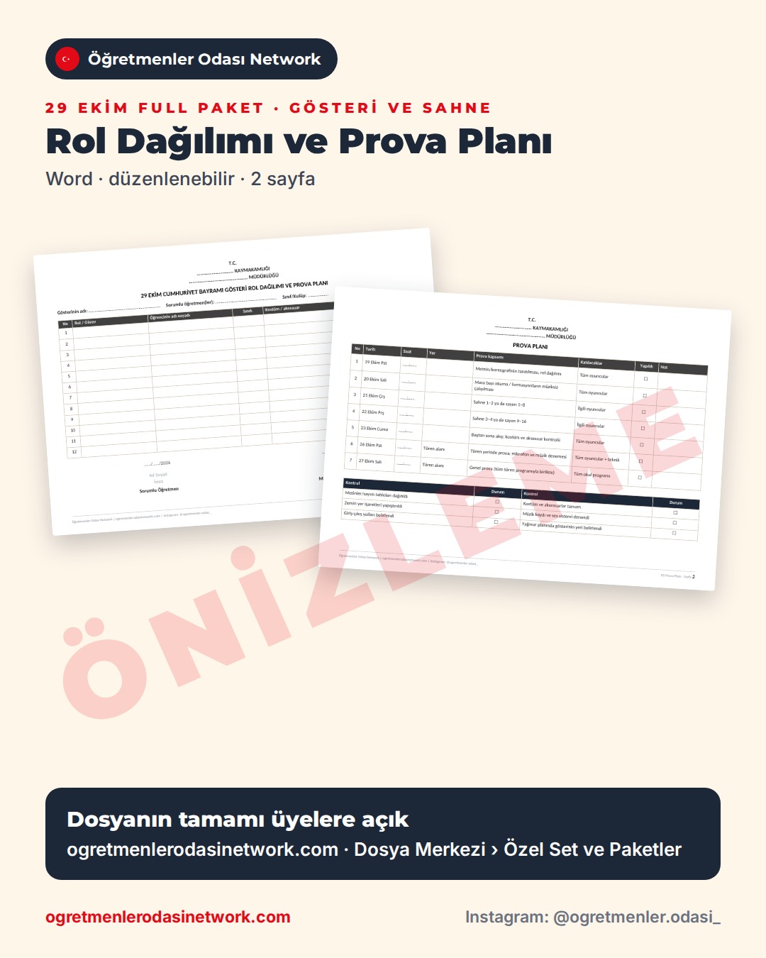 03 Rol Dağılımı ve Prova Planı önizleme