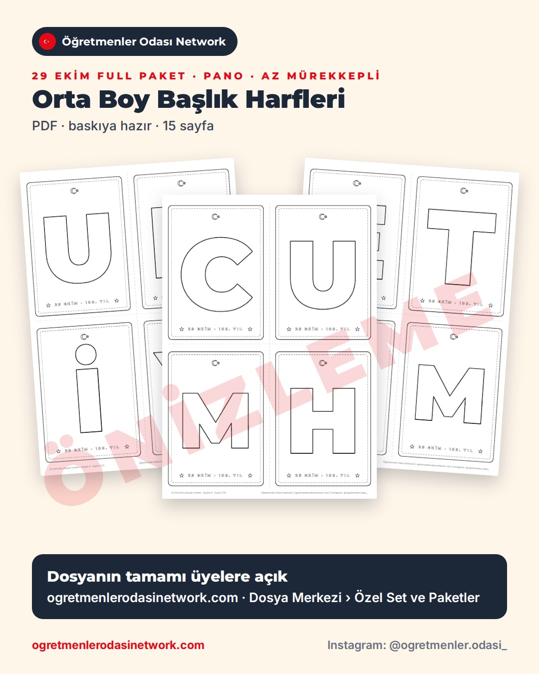 02 Orta Boy Başlık Harfleri önizleme