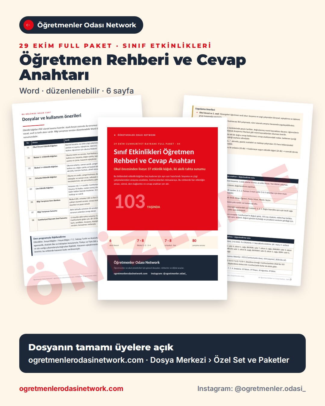 00 Öğretmen Rehberi ve Cevap Anahtarı önizleme