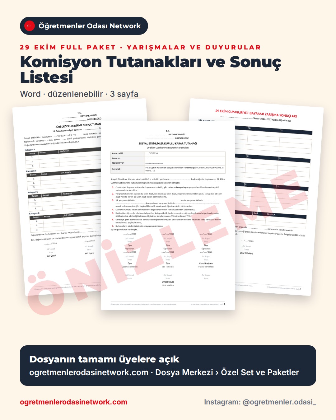 03 Komisyon Tutanakları ve Sonuç Listesi önizleme