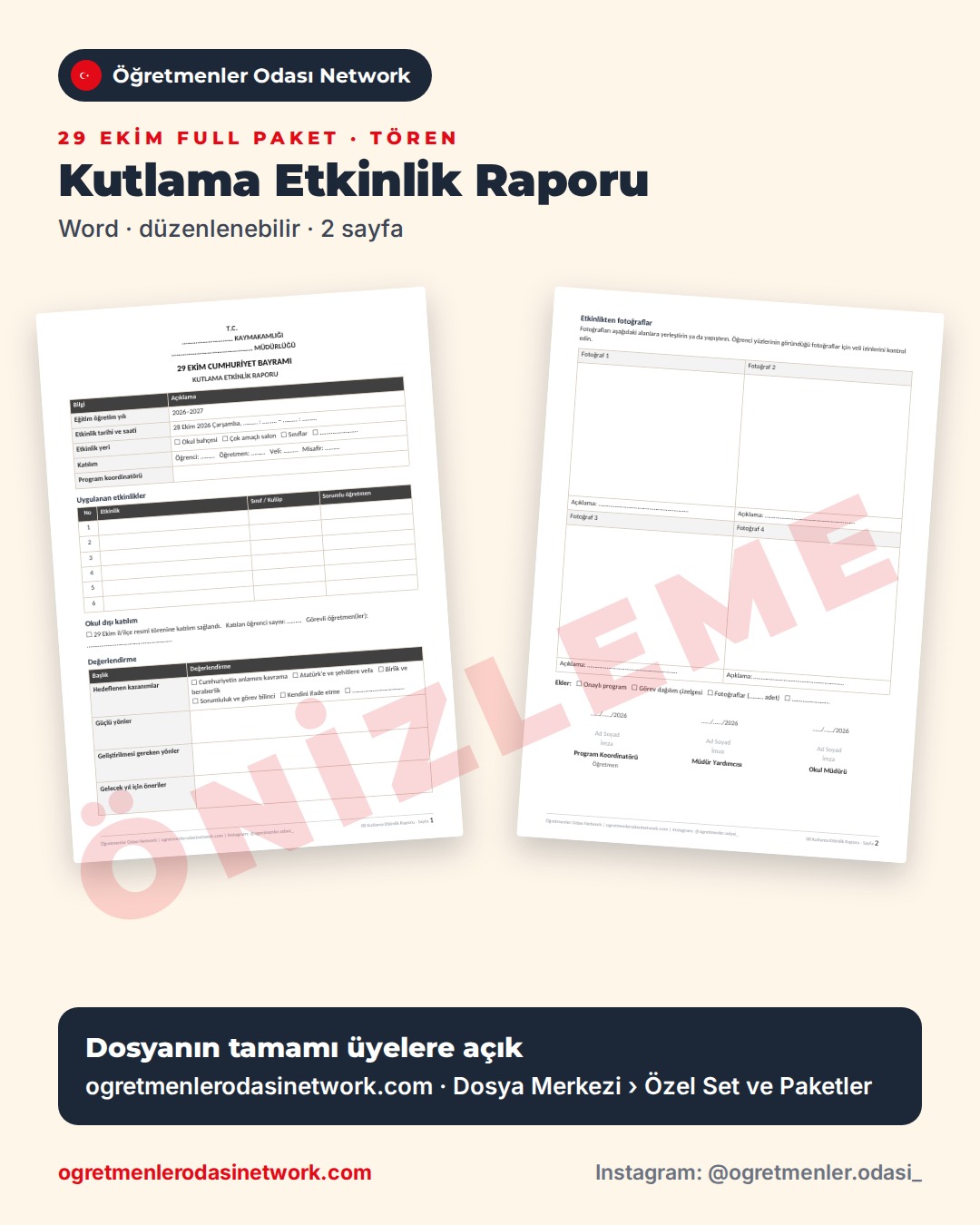 08 Kutlama Etkinlik Raporu önizleme