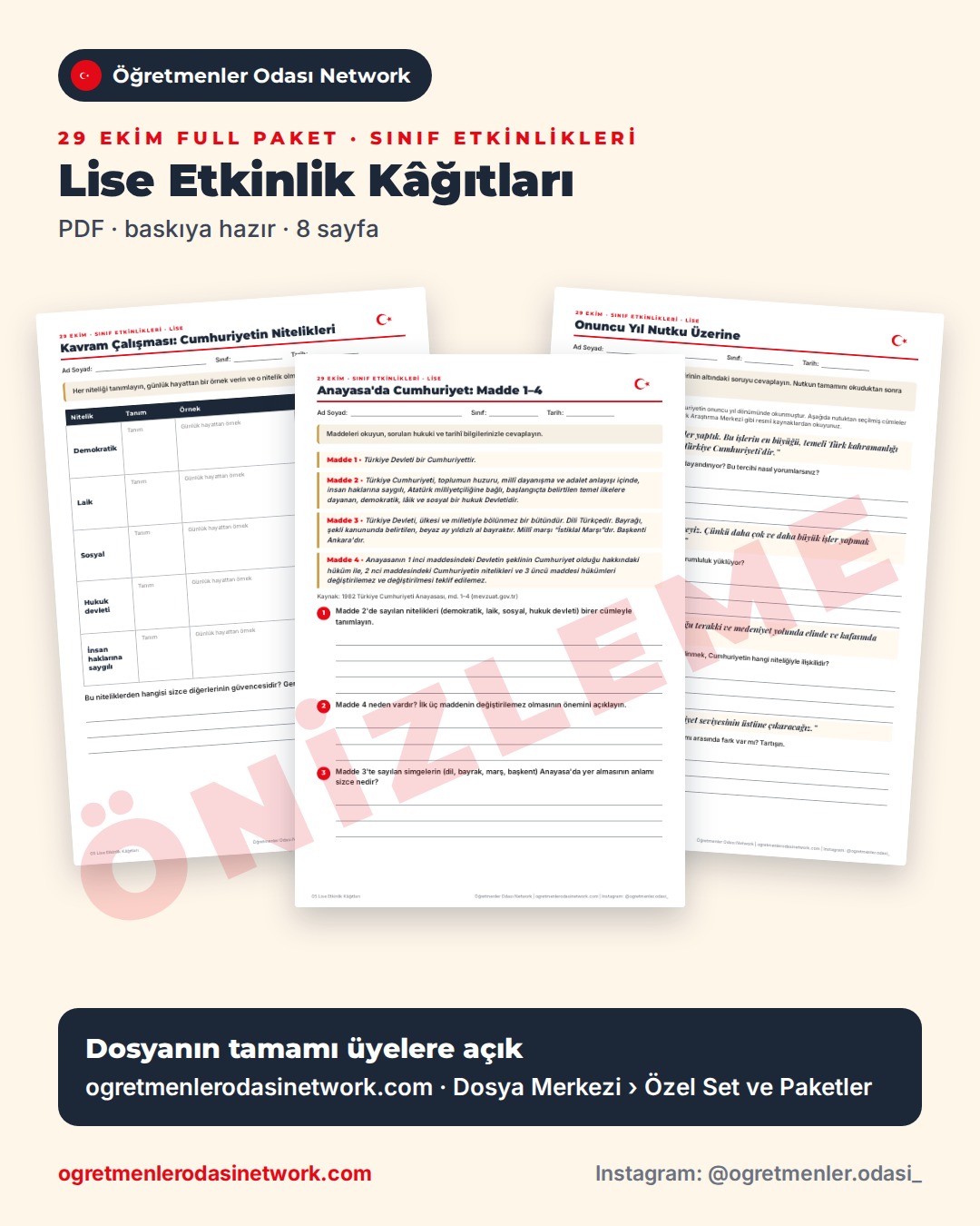 05 Lise Etkinlik Kâğıtları önizleme