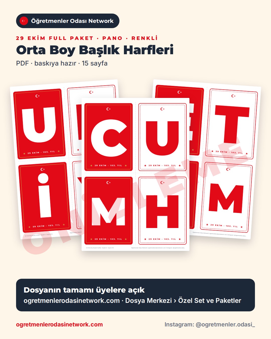 02 Orta Boy Başlık Harfleri önizleme
