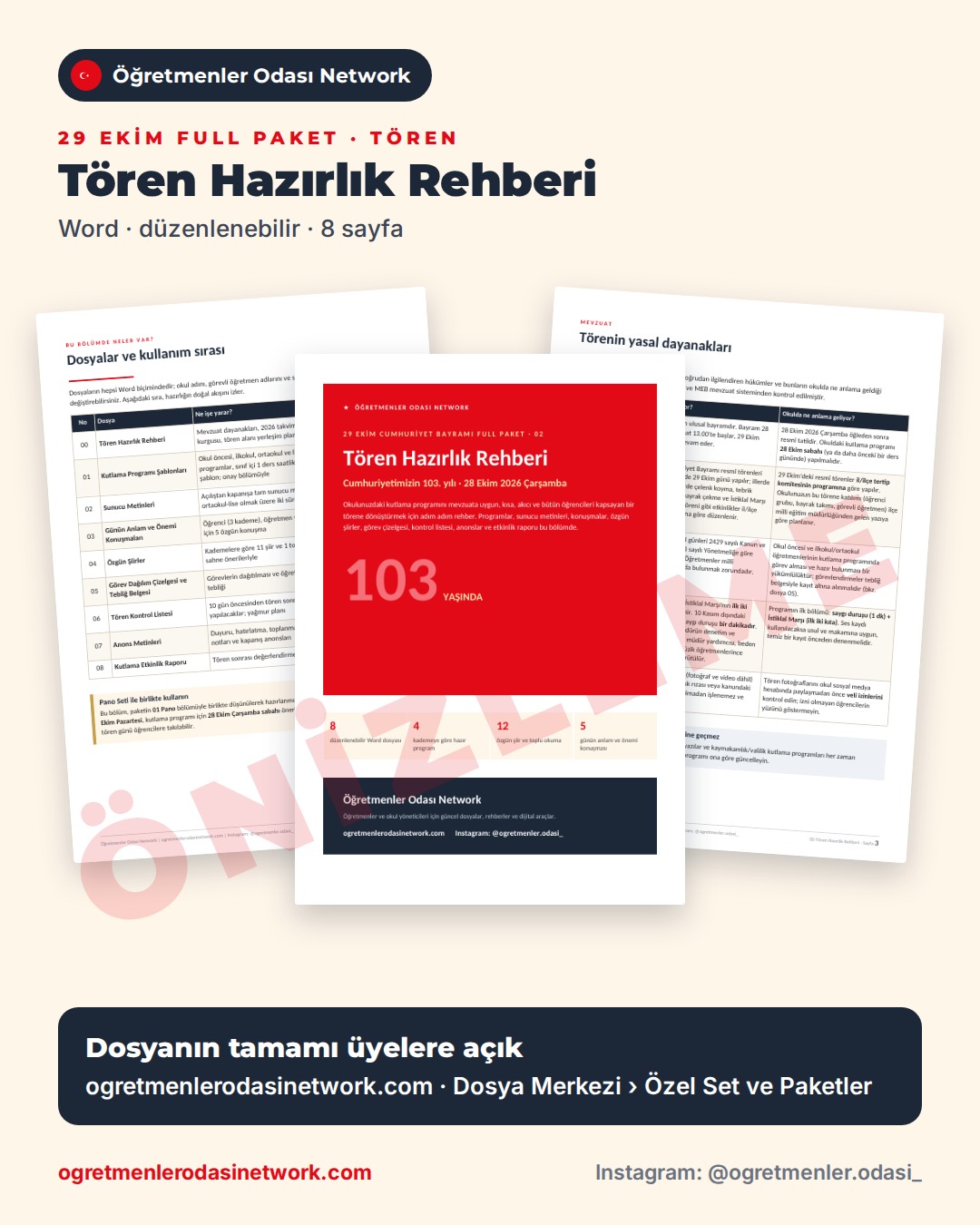 00 Tören Hazırlık Rehberi önizleme