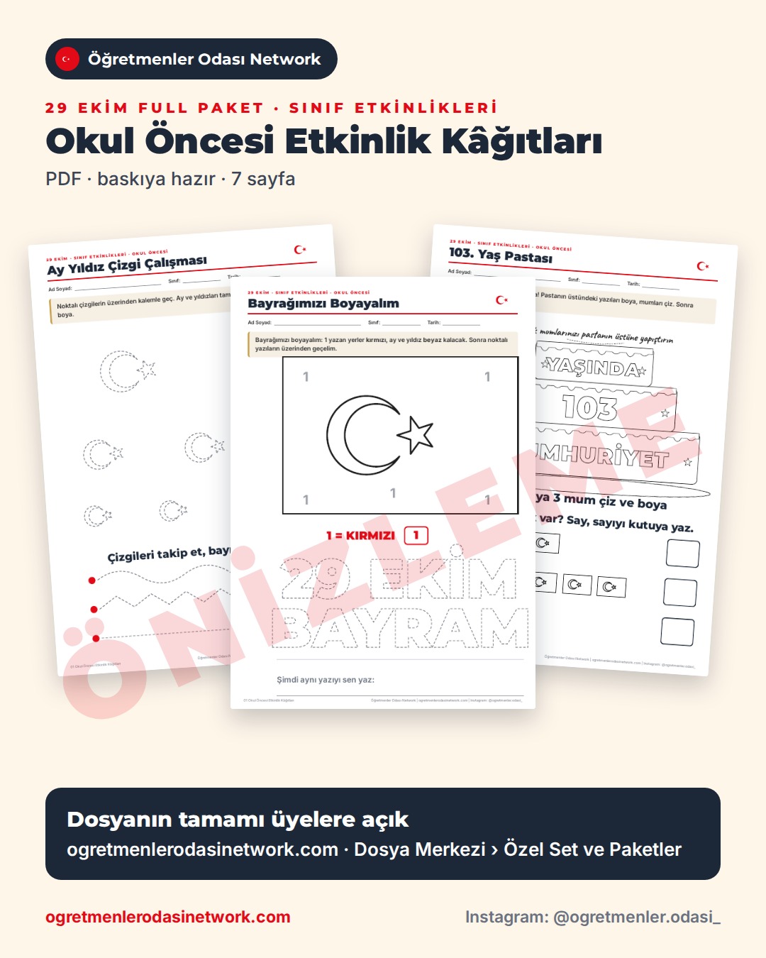 01 Okul Öncesi Etkinlik Kâğıtları önizleme