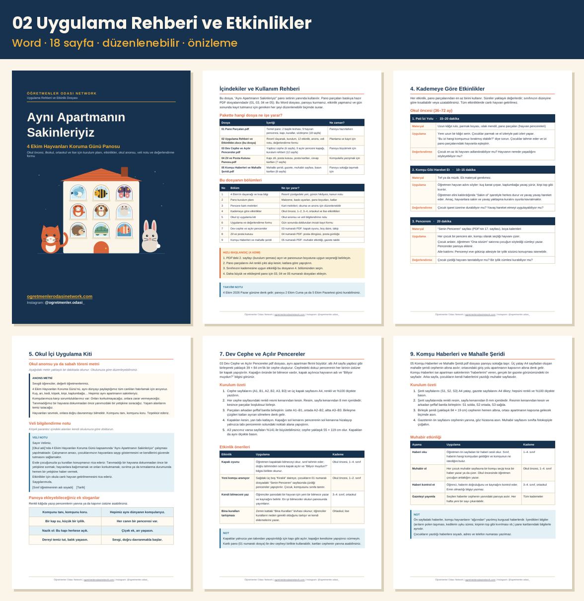 02 Uygulama Rehberi ve Etkinlikler önizleme