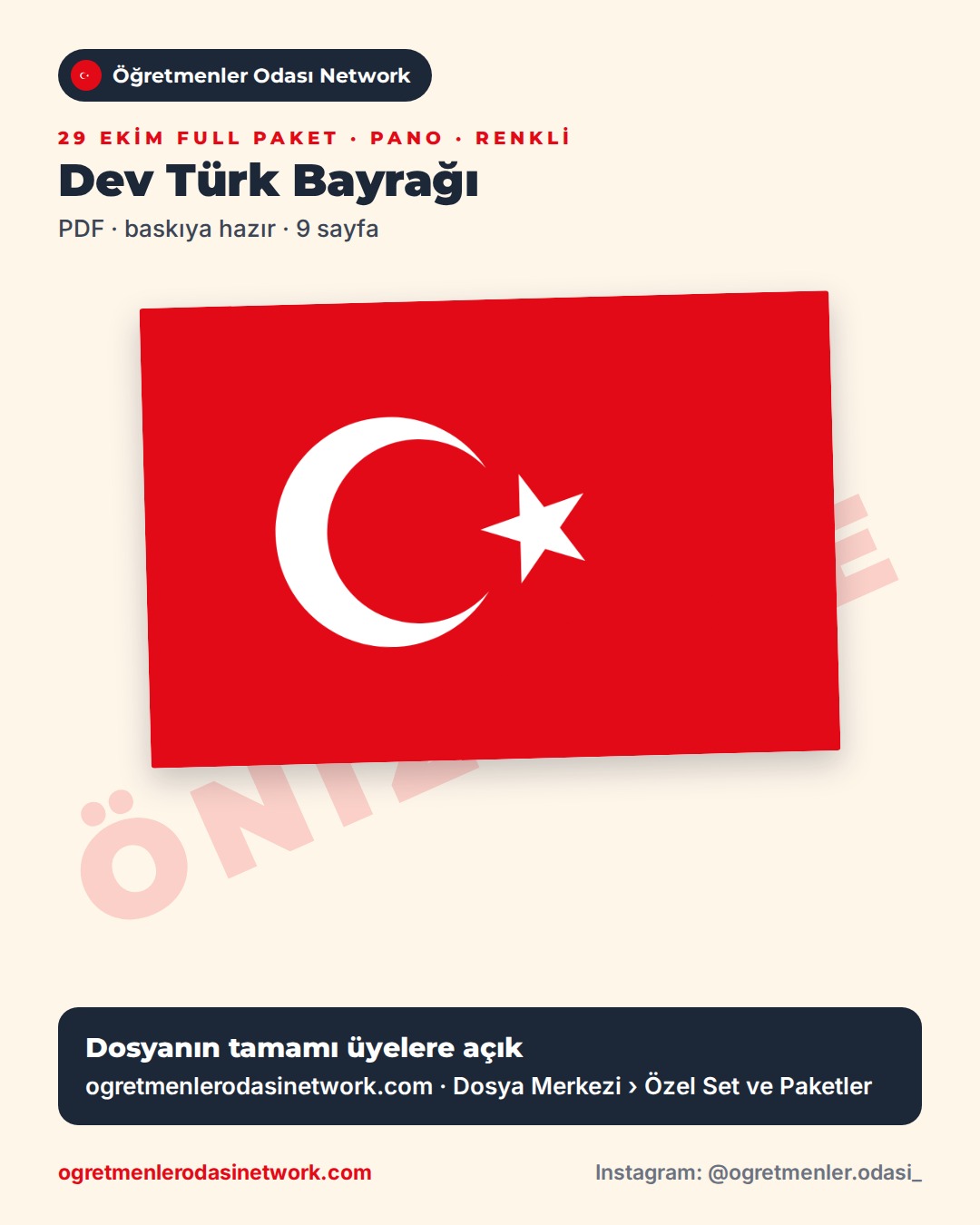 04 Dev Türk Bayrağı önizleme