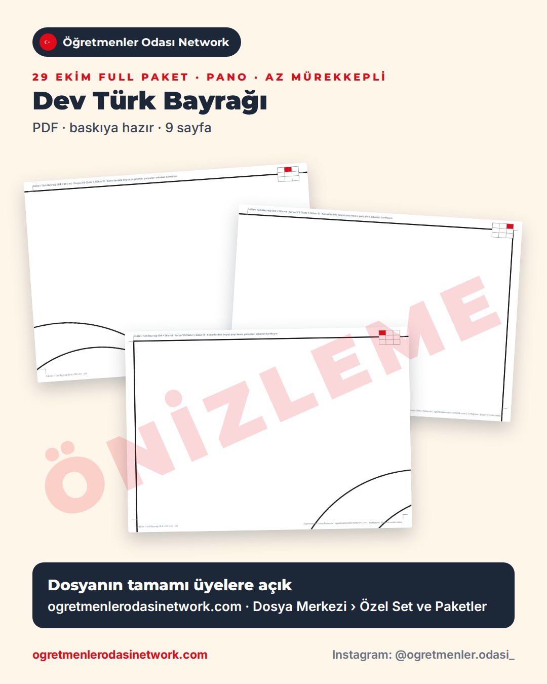 04 Dev Türk Bayrağı önizleme