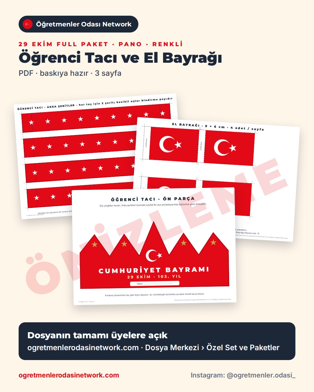17 Öğrenci Tacı ve El Bayrağı önizleme