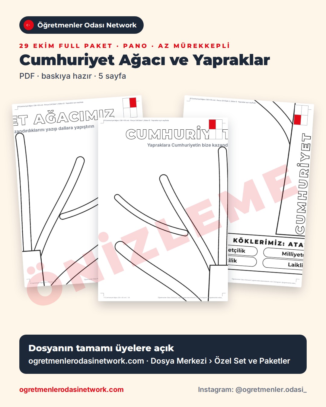 11 Cumhuriyet Ağacı ve Yapraklar önizleme