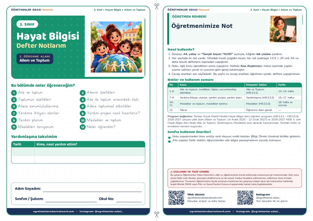 Ailem ve Toplum önizleme