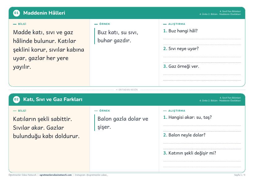 Maddenin Özellikleri önizleme