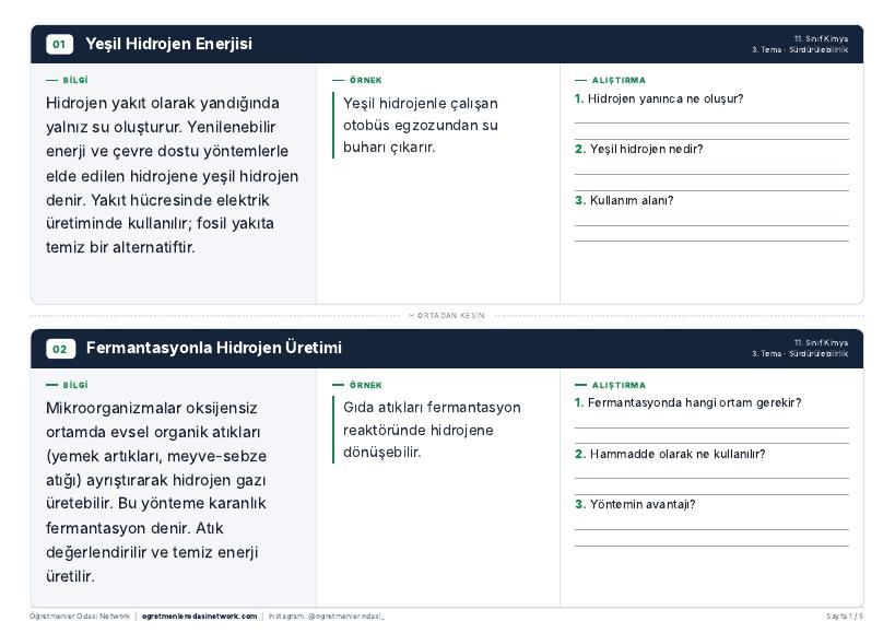 Sürdürülebilirlik önizleme