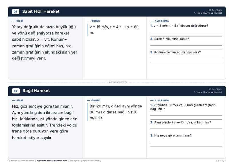 Kuvvet ve Hareket önizleme