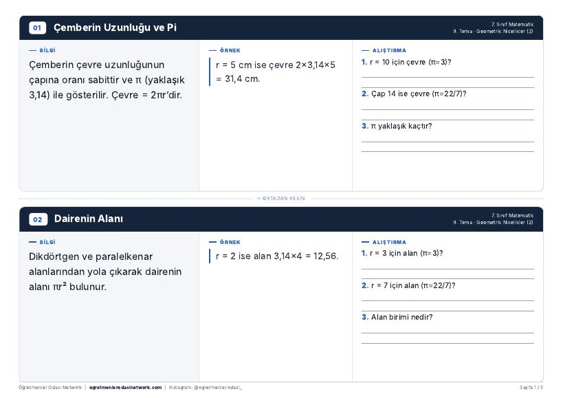 Geometrik Nicelikler (2) önizleme