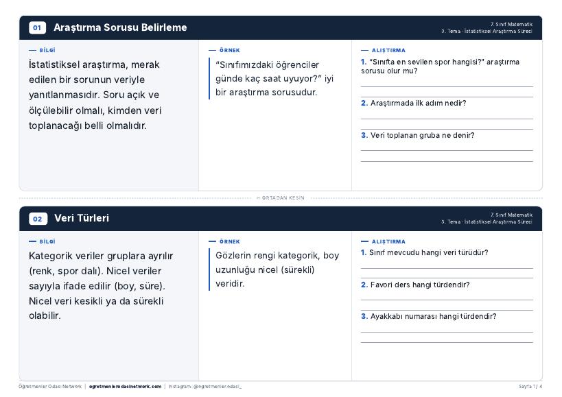 İstatistiksel Araştırma Süreci önizleme