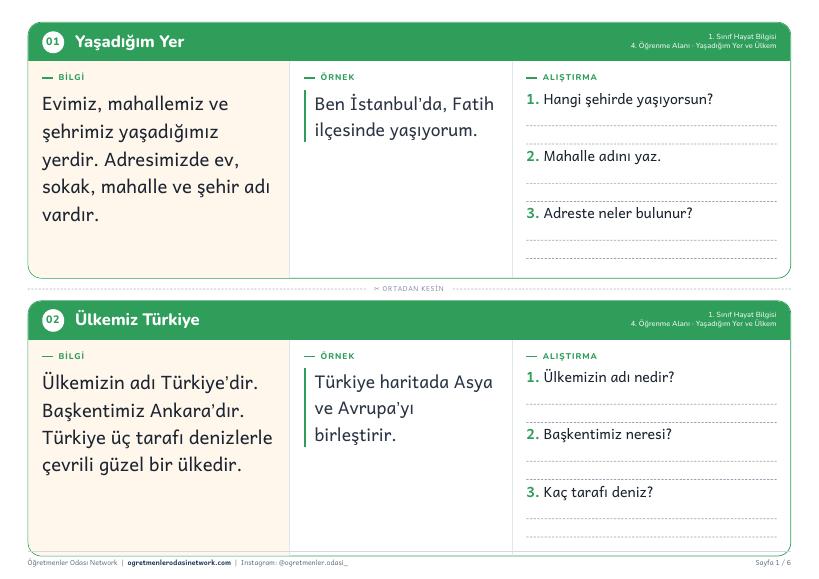 Yaşadığım Yer ve Ülkem önizleme