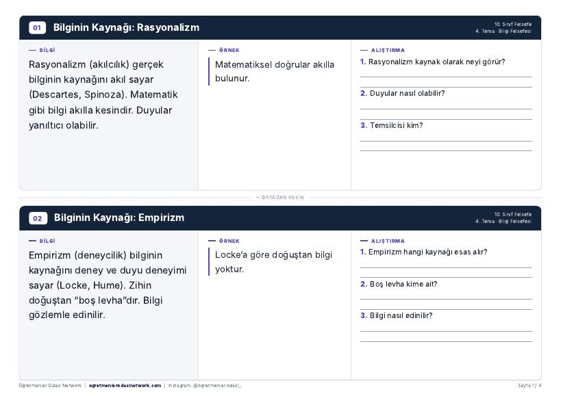 Bilgi Felsefesi önizleme