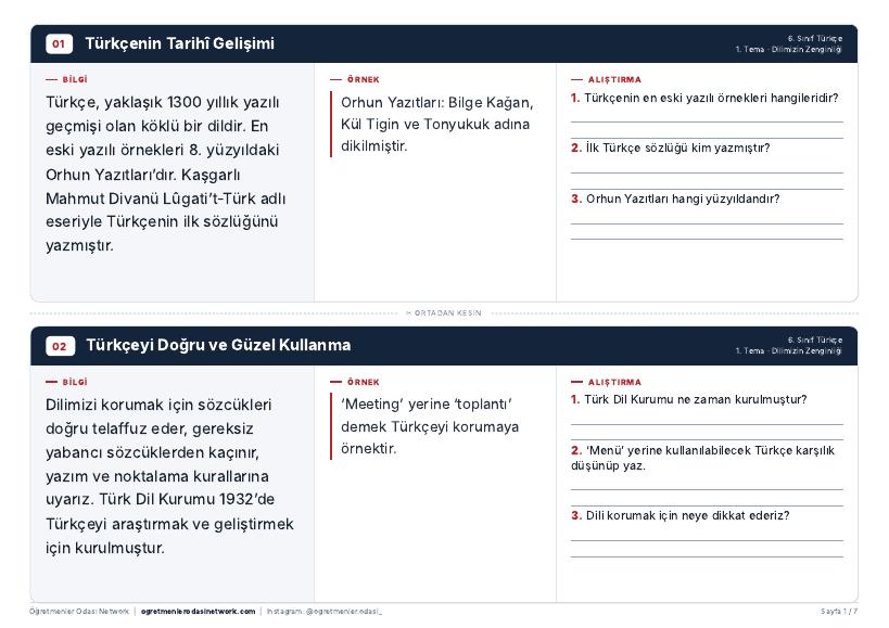 Dilimizin Zenginliği önizleme