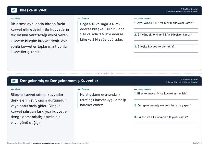 Kuvvetin Etkisinde Hareket önizleme