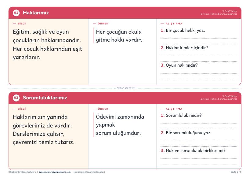 Hak ve Sorumluluklarımız önizleme