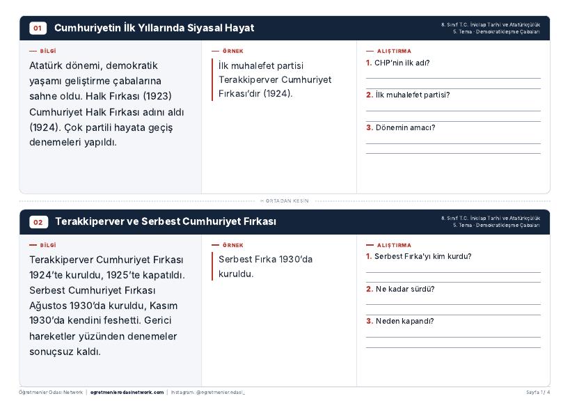 Demokratikleşme Çabaları önizleme