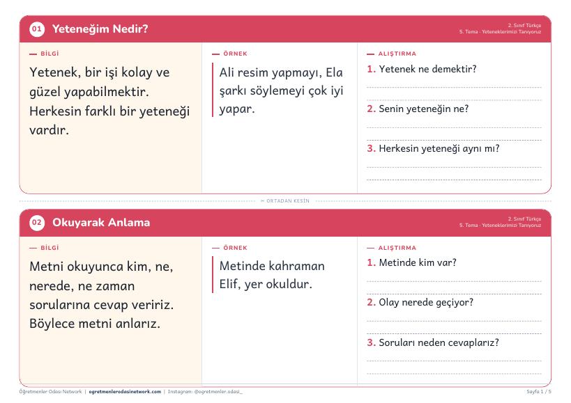 Yeteneklerimizi Tanıyoruz önizleme