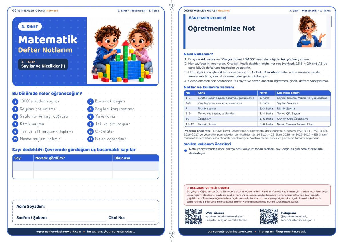 Sayılar ve Nicelikler (1) önizleme