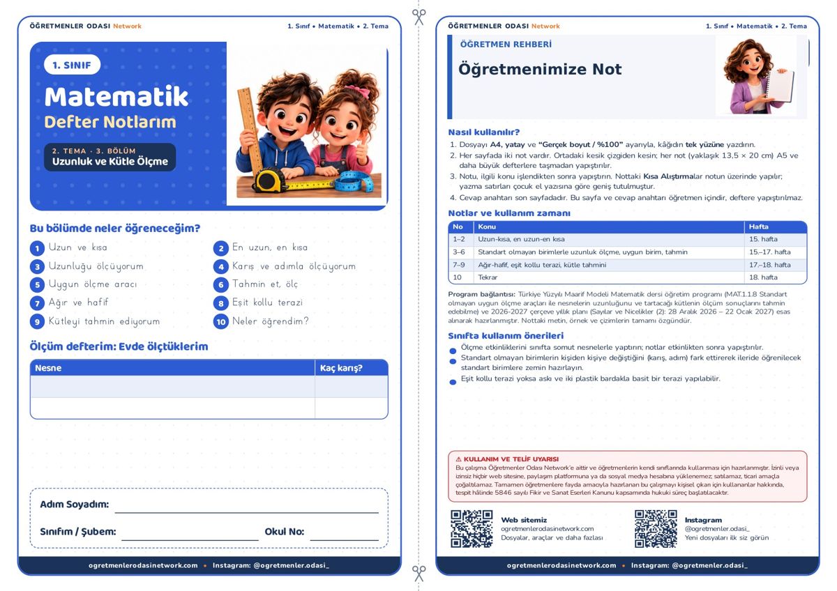 Uzunluk ve Kütle Ölçme önizleme