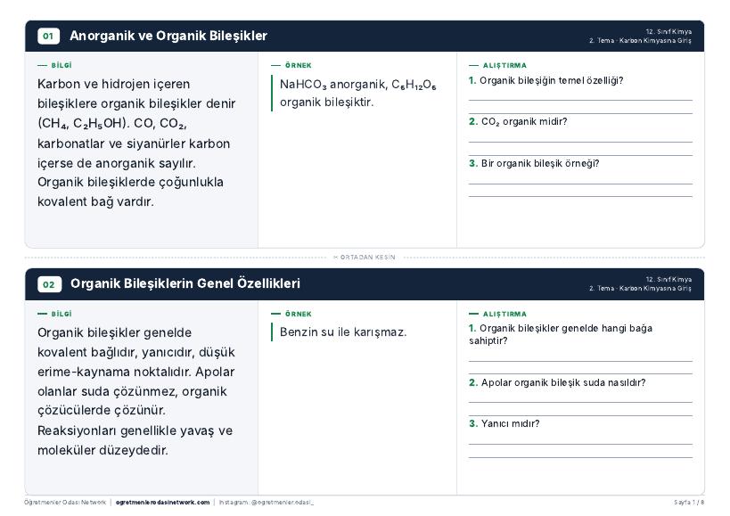 Karbon Kimyasına Giriş önizleme