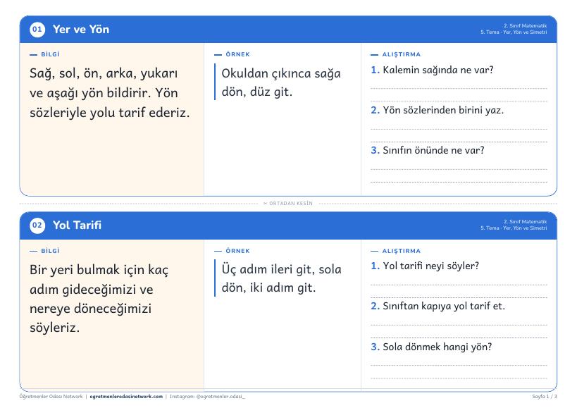 Yer, Yön ve Simetri önizleme