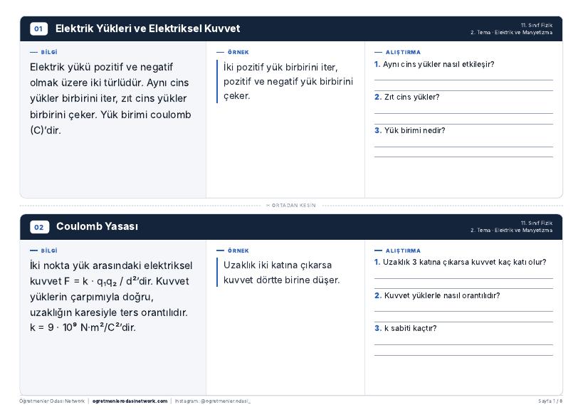 Elektrik ve Manyetizma önizleme