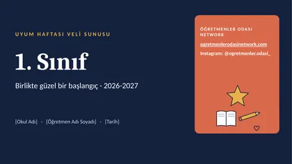 Uyum Haftası Sunusu 1. Sınıf ilk sayfa önizlemesi