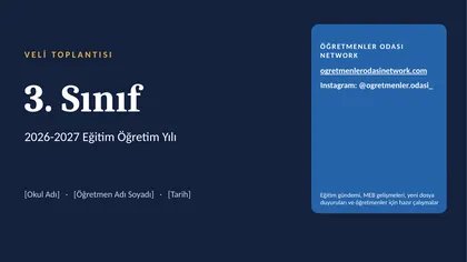 Veli Toplantısı Sunusu 3. Sınıf ilk sayfa önizlemesi